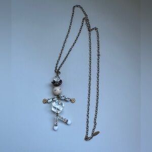 Anthropologie Lenora Dame Dainty Fairy Whimsygoth Elegant Man Pendant Necklace